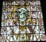 one of the many stained glass windows