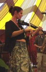 Elizabeth on the violin