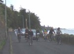 first a very very slow ride along the road to the South Gate