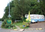 the main entrance, you can see how close the site is to the main road; it's situated a few hundred yards from the road to the South Gate of the Nuclear Base.