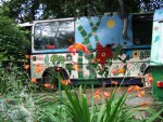 Established in 1982, the Peace Camp is now 25 years old. A place both of activity and peace and of welcome. This was the colourful coach I slept in.