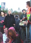 who by now were cold and so their supporters covered them in foil