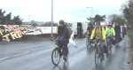 the group arriving at Aldermaston
