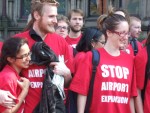 protesting airport expansion in Manchester, Heathrow & elsewhere in the UK