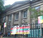 then it was off to the friends meeting house for the 4 day Convention of the Left