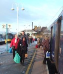 Passengers boarding at Skipton