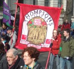 Thompsons solicitors banner - they are a Solicitors that works closely with Trade Unions, for more click here
Harry Thompson represented the imprisoned Poplar Councillors who led a rates revolt in 1921 For more on that rebellion, click here
a good example of 'people power'