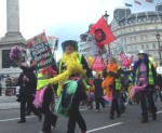 some colourful protesters