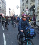 quite a crowd of cyclists had turned out